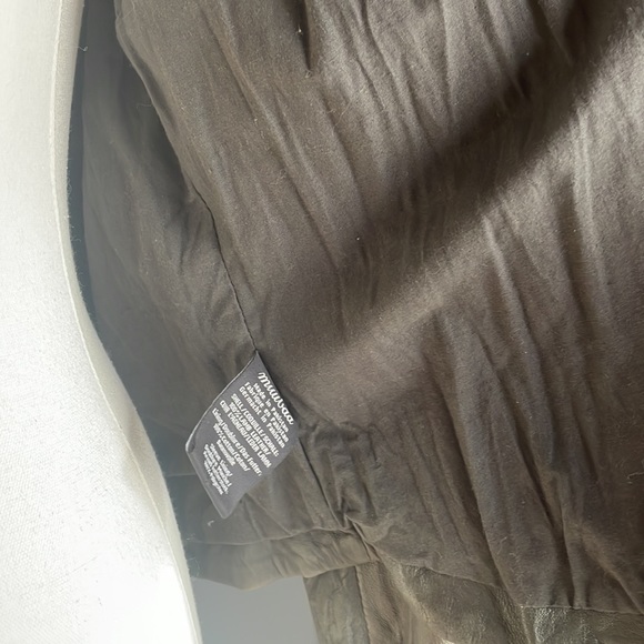 Muubaa Leather Ranch Shirt in Anthracite - Picture 9 of 14